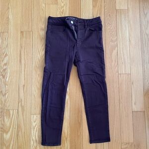 American Eagle Outfitters Dark Purple Skinny Jeans